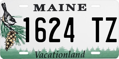 ME license plate 1624TZ
