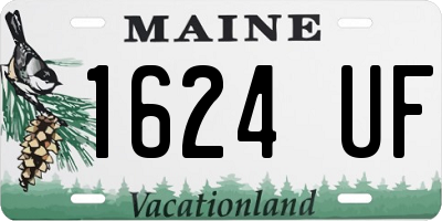 ME license plate 1624UF