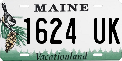ME license plate 1624UK
