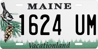 ME license plate 1624UM