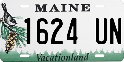 ME license plate 1624UN