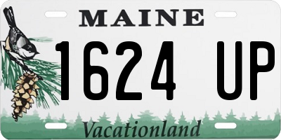 ME license plate 1624UP