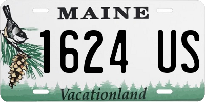 ME license plate 1624US
