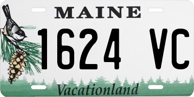 ME license plate 1624VC