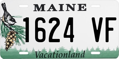 ME license plate 1624VF