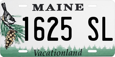 ME license plate 1625SL