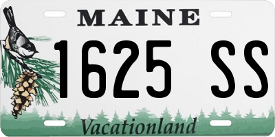 ME license plate 1625SS