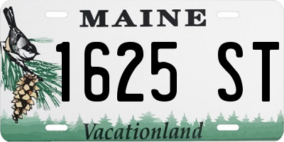 ME license plate 1625ST