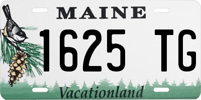 ME license plate 1625TG