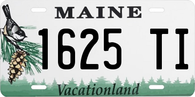ME license plate 1625TI
