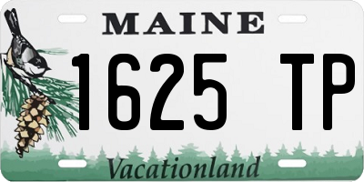ME license plate 1625TP
