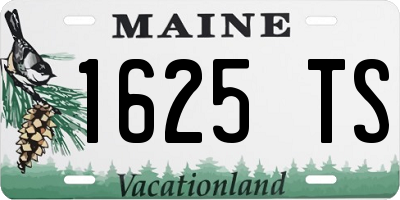 ME license plate 1625TS