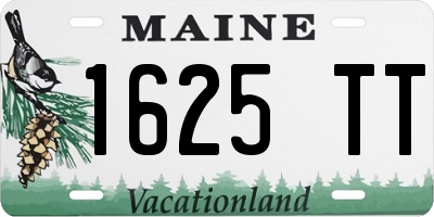 ME license plate 1625TT