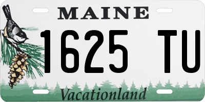 ME license plate 1625TU