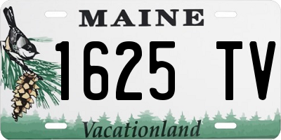 ME license plate 1625TV