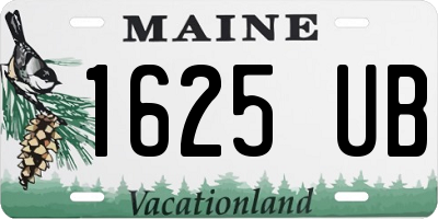ME license plate 1625UB