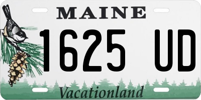 ME license plate 1625UD