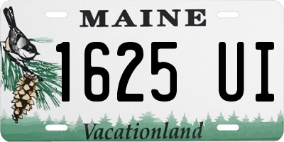 ME license plate 1625UI