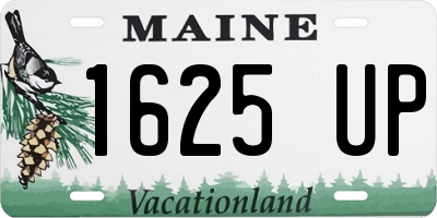 ME license plate 1625UP