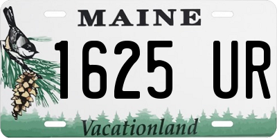 ME license plate 1625UR