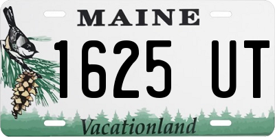 ME license plate 1625UT