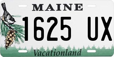 ME license plate 1625UX