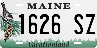ME license plate 1626SZ