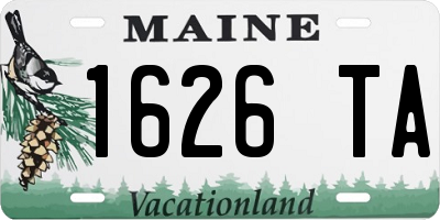 ME license plate 1626TA