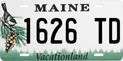 ME license plate 1626TD