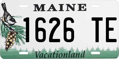 ME license plate 1626TE