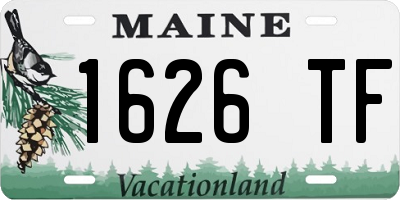 ME license plate 1626TF