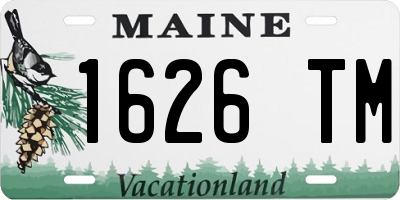 ME license plate 1626TM
