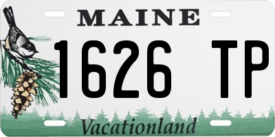 ME license plate 1626TP