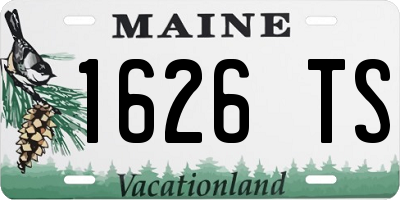 ME license plate 1626TS