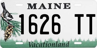 ME license plate 1626TT