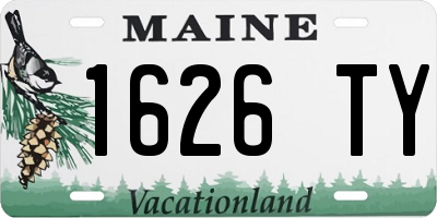 ME license plate 1626TY