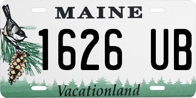 ME license plate 1626UB