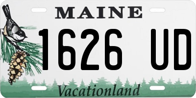 ME license plate 1626UD