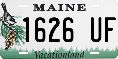 ME license plate 1626UF