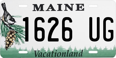 ME license plate 1626UG