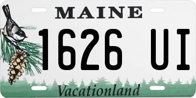 ME license plate 1626UI