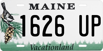 ME license plate 1626UP