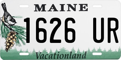 ME license plate 1626UR