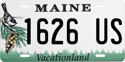 ME license plate 1626US