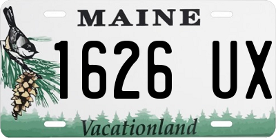 ME license plate 1626UX