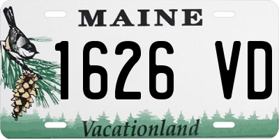 ME license plate 1626VD