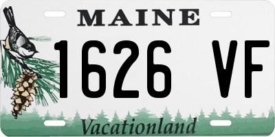 ME license plate 1626VF