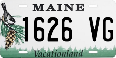 ME license plate 1626VG