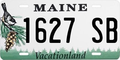 ME license plate 1627SB