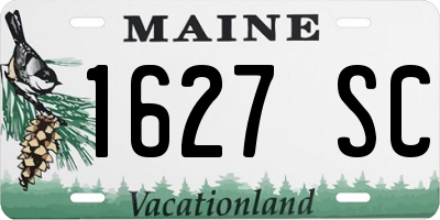 ME license plate 1627SC